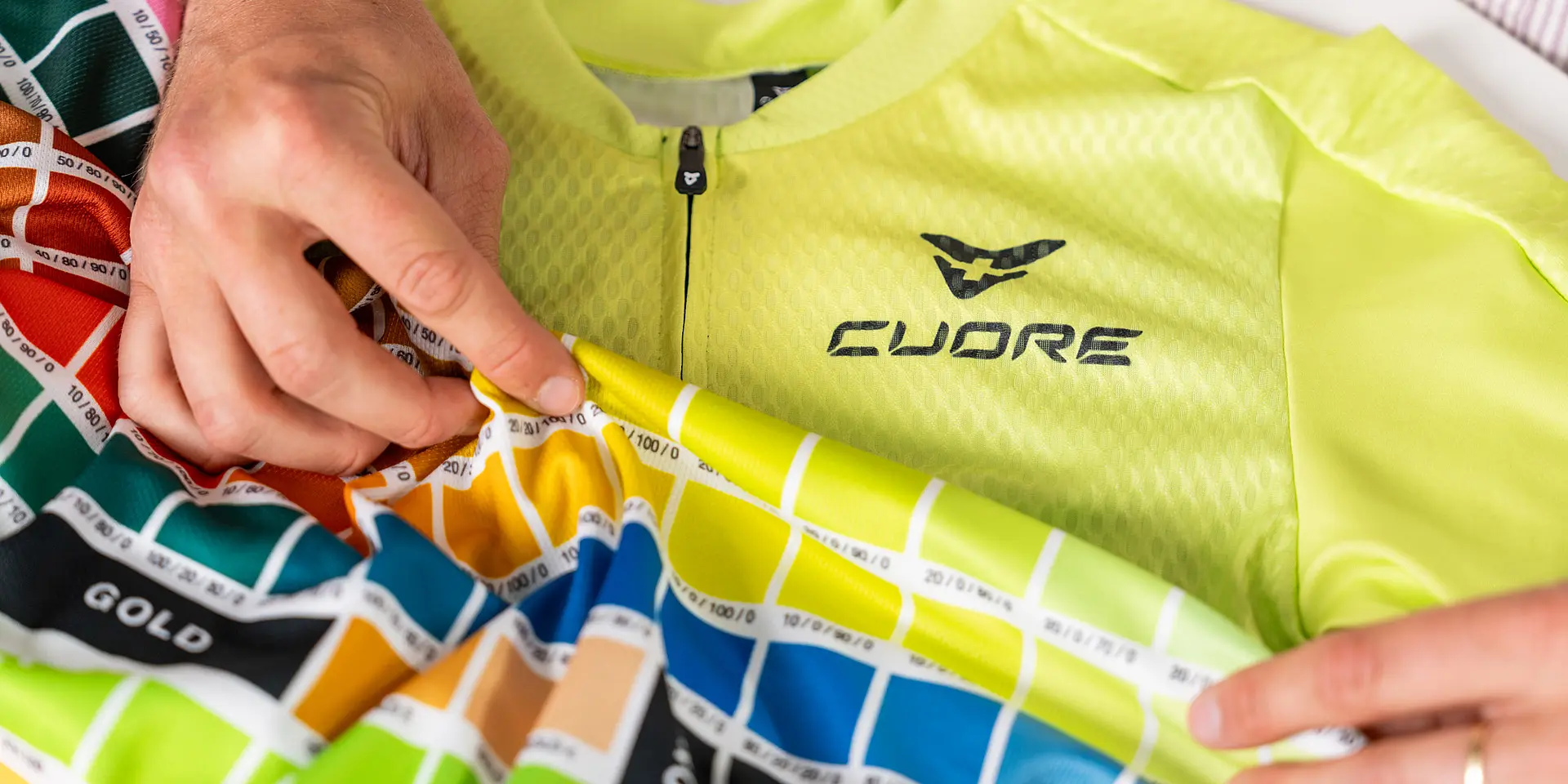Color Towel zur Auswahl von Farben für individuelles Radtrikot