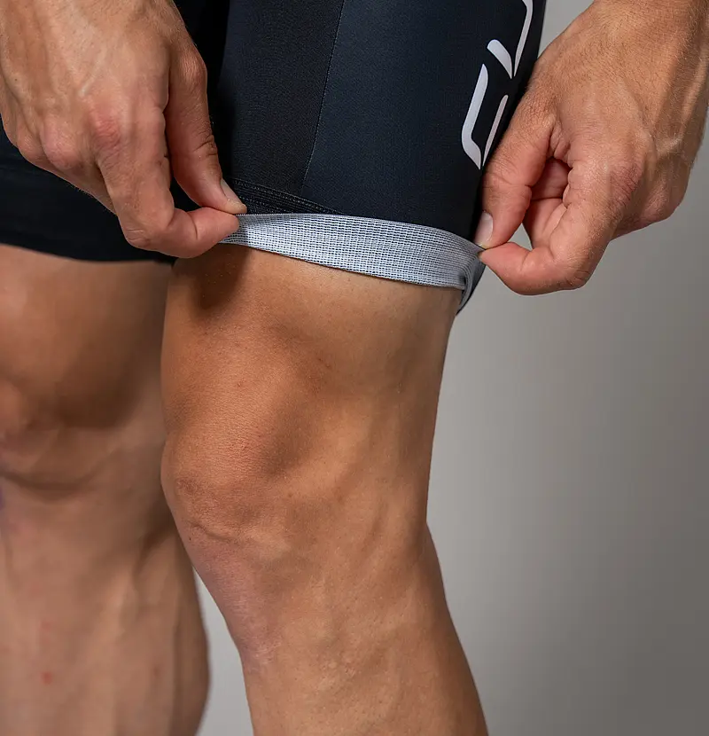 Bedruckbarer Beinabschluss mit Silikongrip