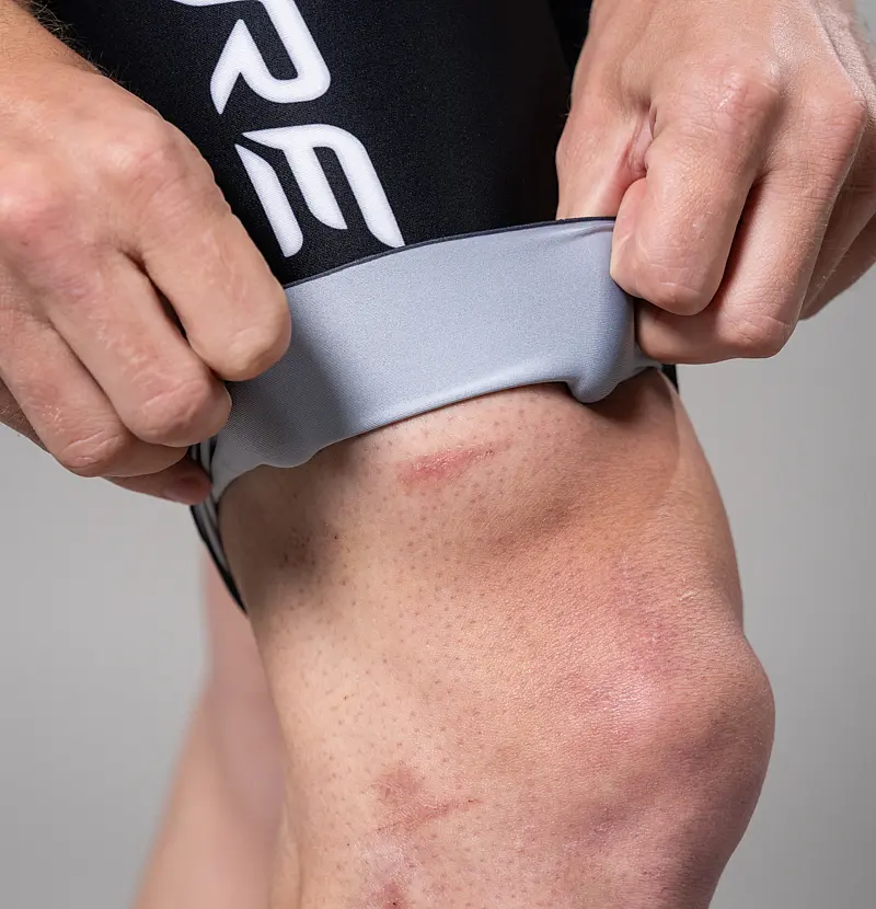 Beinabschluss ohne Silikongrip